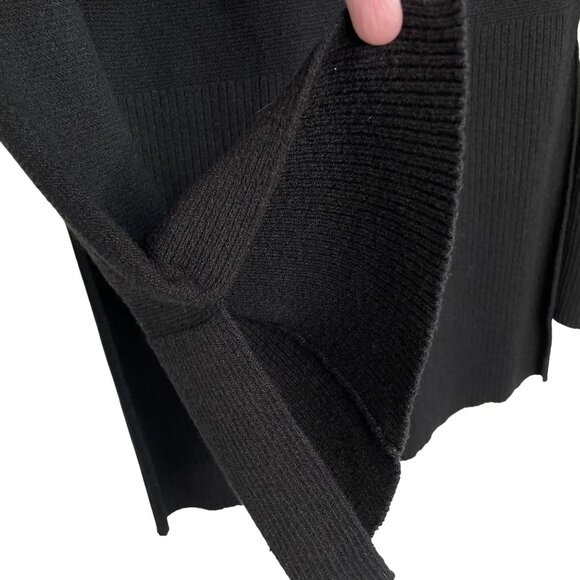 Free People Black V-Neck Sweater With Cross-Front Detail, XS - Picture 6 of 10